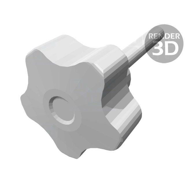 ELESA+GANTER Knob; Ø: 32mm; Ext.thread: