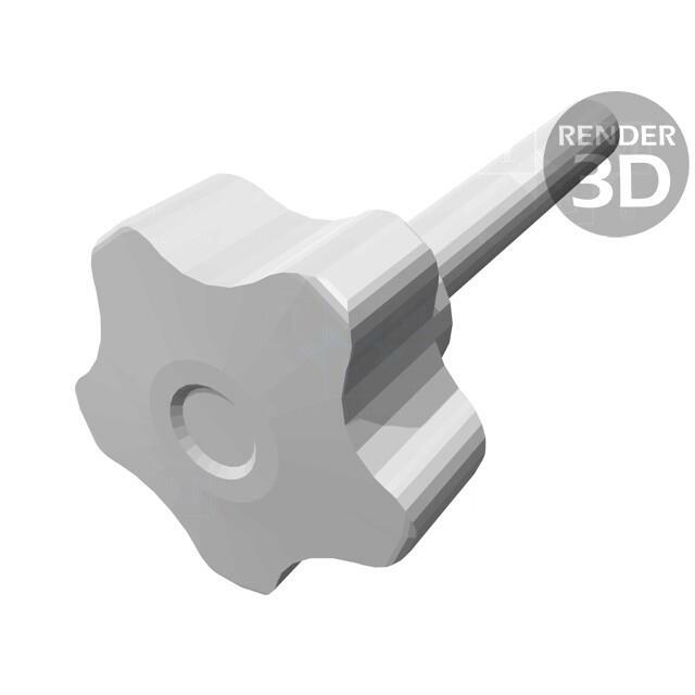 ELESA+GANTER Knob; Ø: 32mm; Ext.thread: