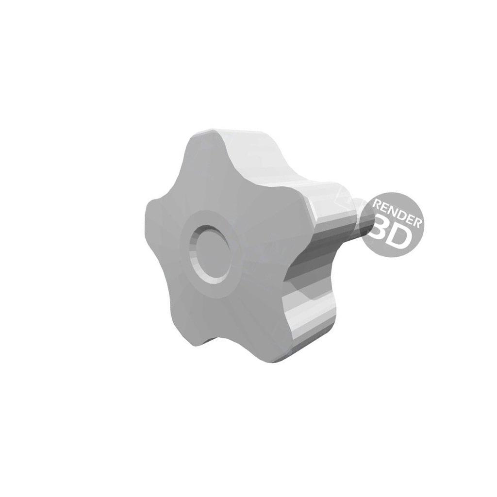 ELESA+GANTER Knob; Ø: 40mm; Ext.thread: