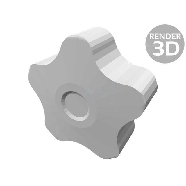 ELESA+GANTER Knob; Ø: 40mm; Int.thread: