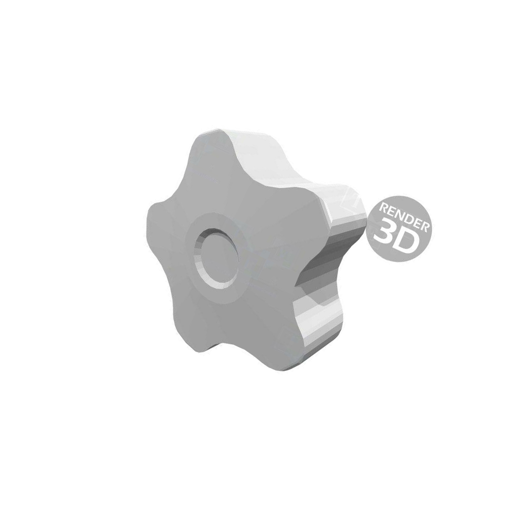 ELESA+GANTER Knob; Ø: 50mm; Ext.thread: