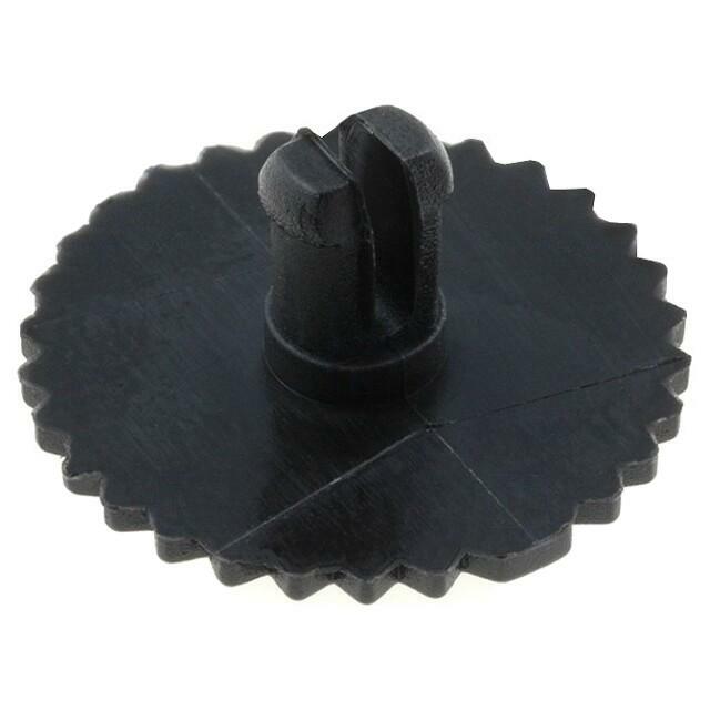 ACP Knob; thumbwheel; black; Ø16mm; for