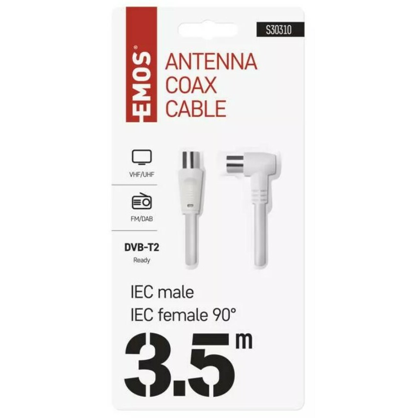 Koaksiālās antenas kabelis 3.5m coax