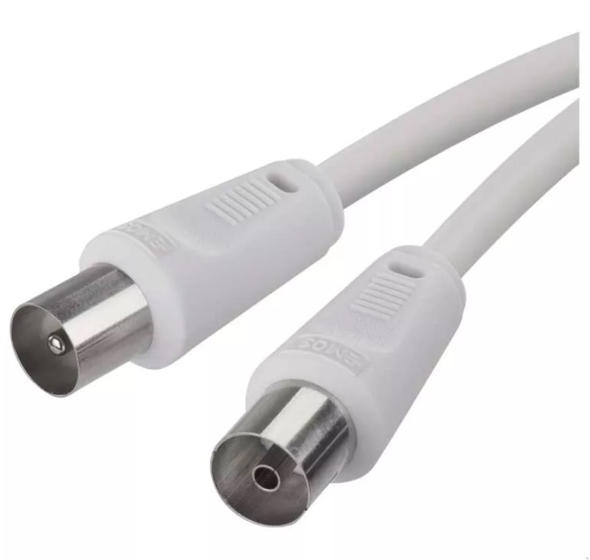 Koaksiālās antenas kabelis 5m coax.male