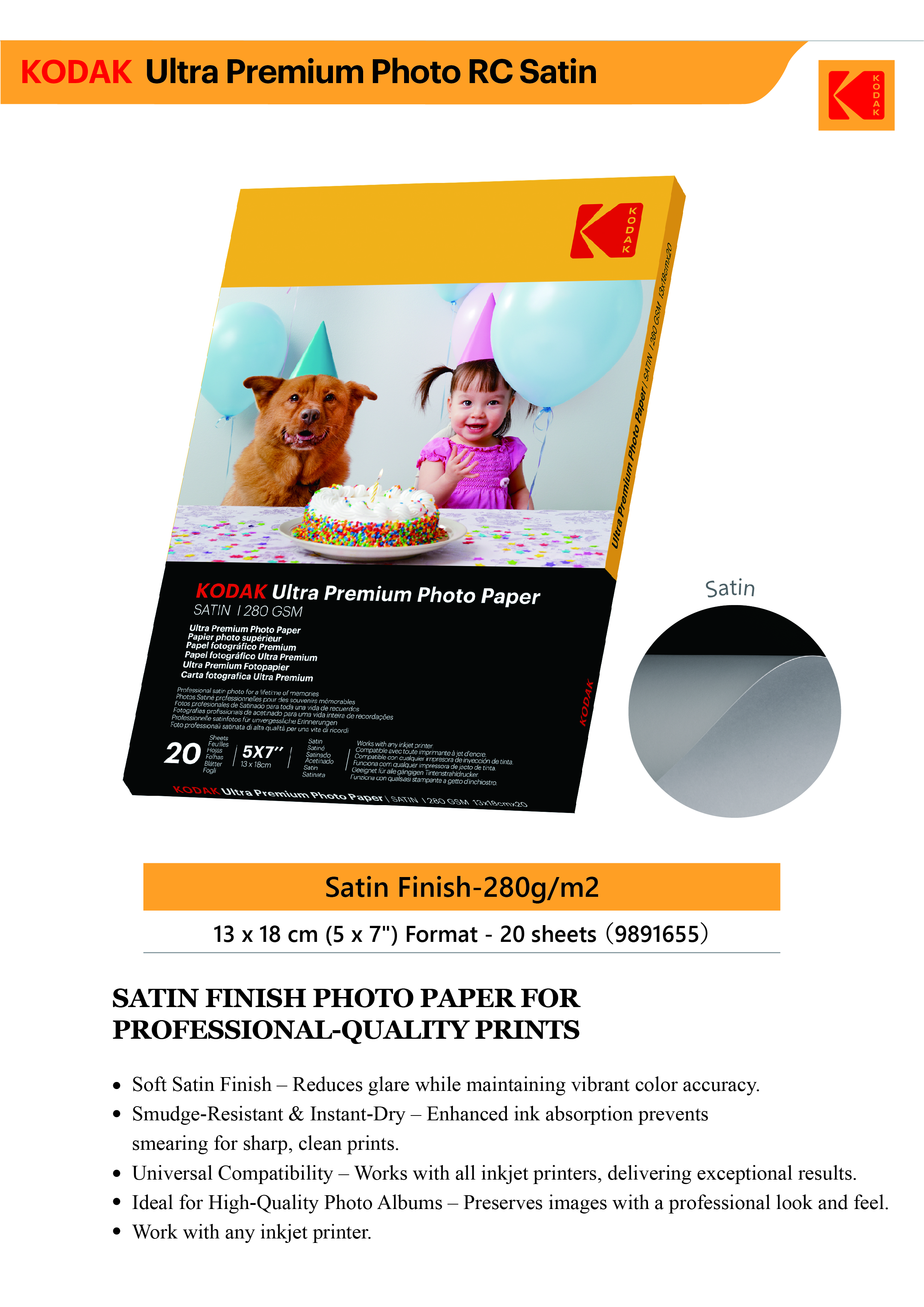Kodak Ultra Premium Photo Paper 280g