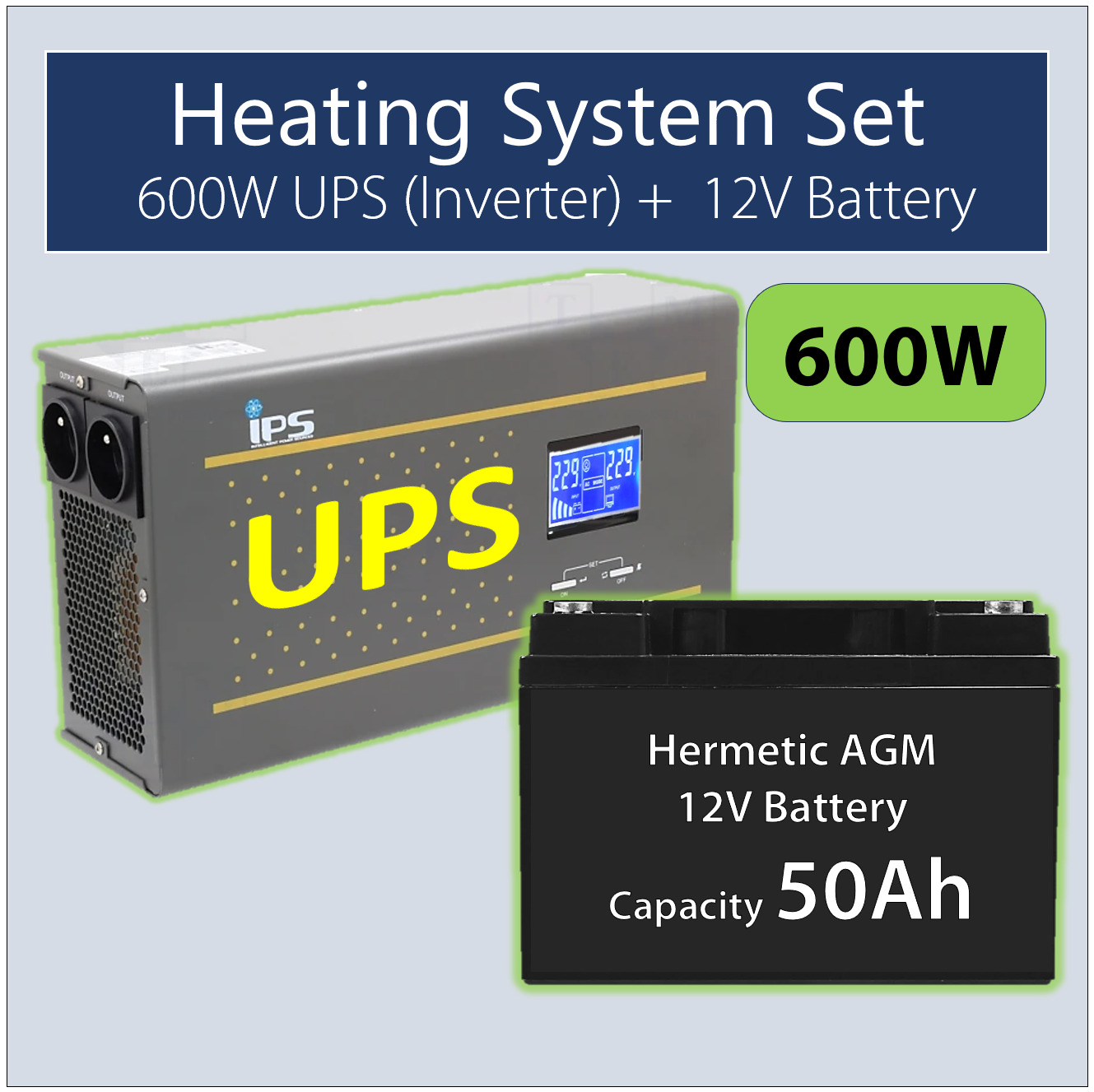 ELECTROBASE ® Komplekts:  Profesionāls Invertors UPS