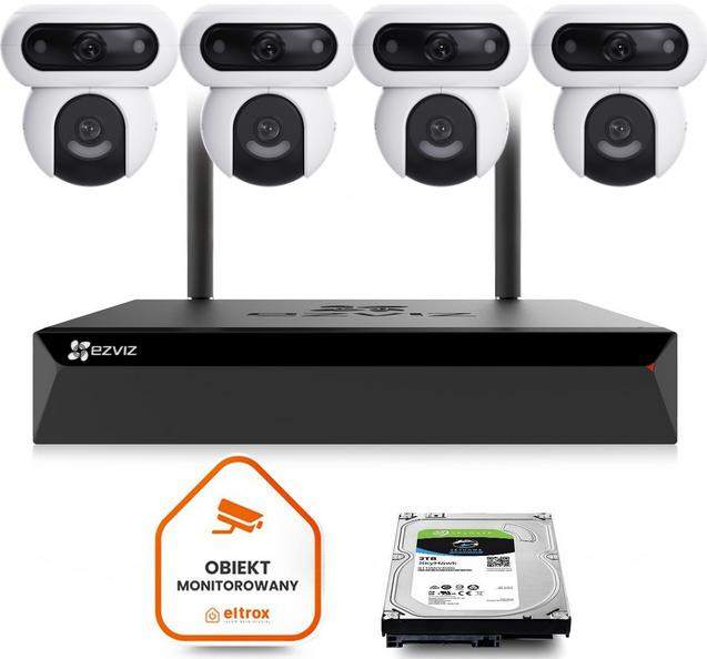 Komplekts Wi-Fi uzraudzības kamerām EZVIZ 4x