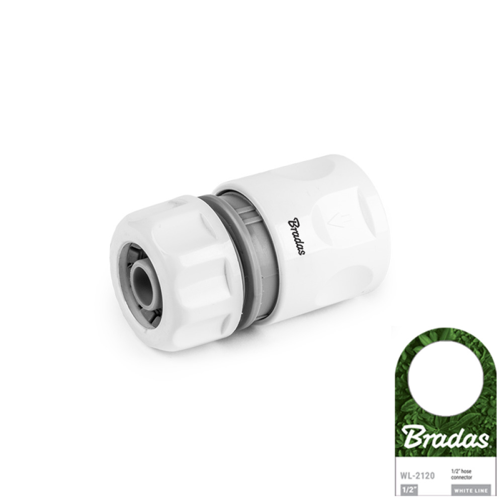 BRADAS Konektors WHITE LINE 1/2" |