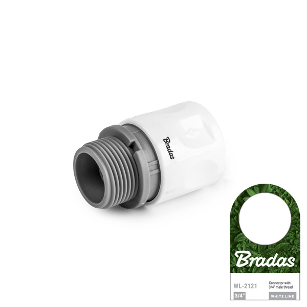 BRADAS Konektors WHITE LINE 3/4" M