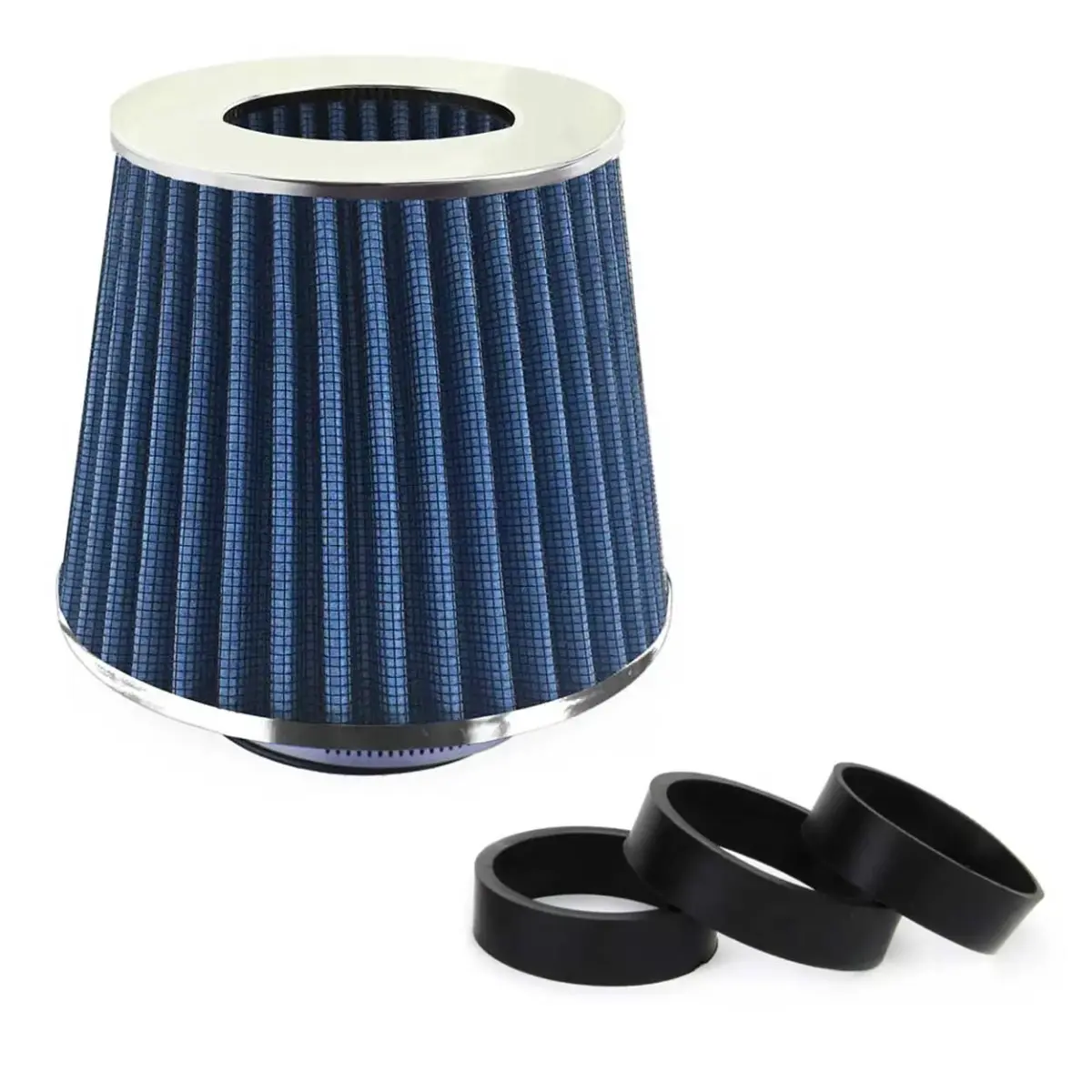 Koniskais gaisa filtrs, zils, universāls, 3