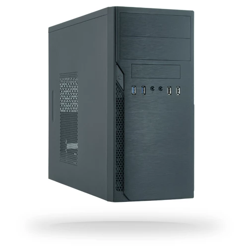 Korpuss CHIEFTEC ATX Mini-Tower Alu Brossé
