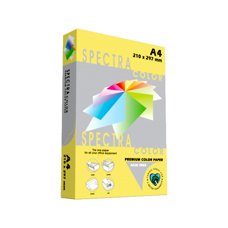 Krāsains papīrs A4, 120g/m2, 250 loksnes