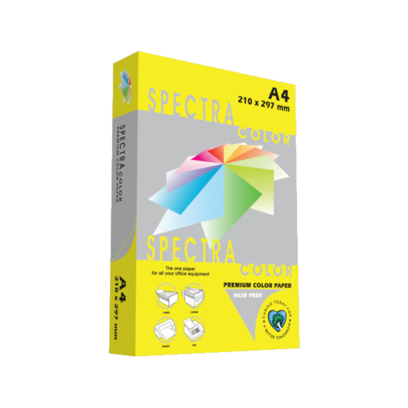 Krāsains papīrs A4, 120g/m2, 250 loksnes