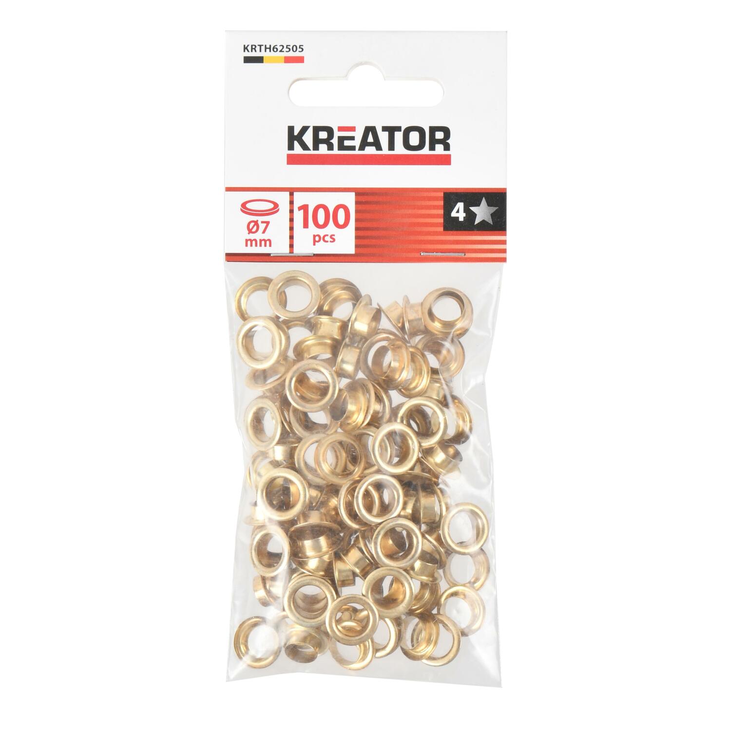 Kreator cilpiņas KRTH62505, 7mm, 12mm, misiņš