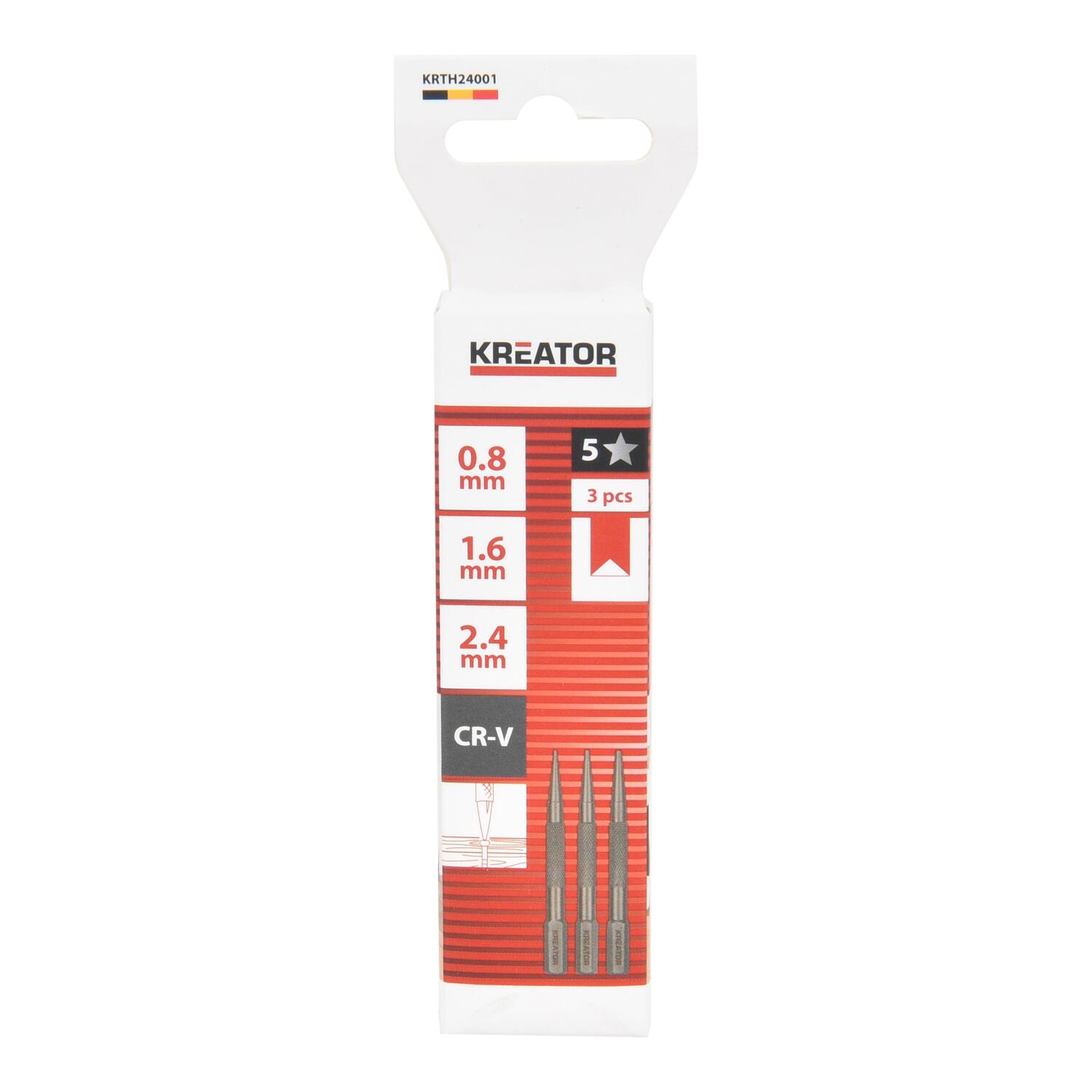 Kreator naglu kalts KRTH24001, 3 gab