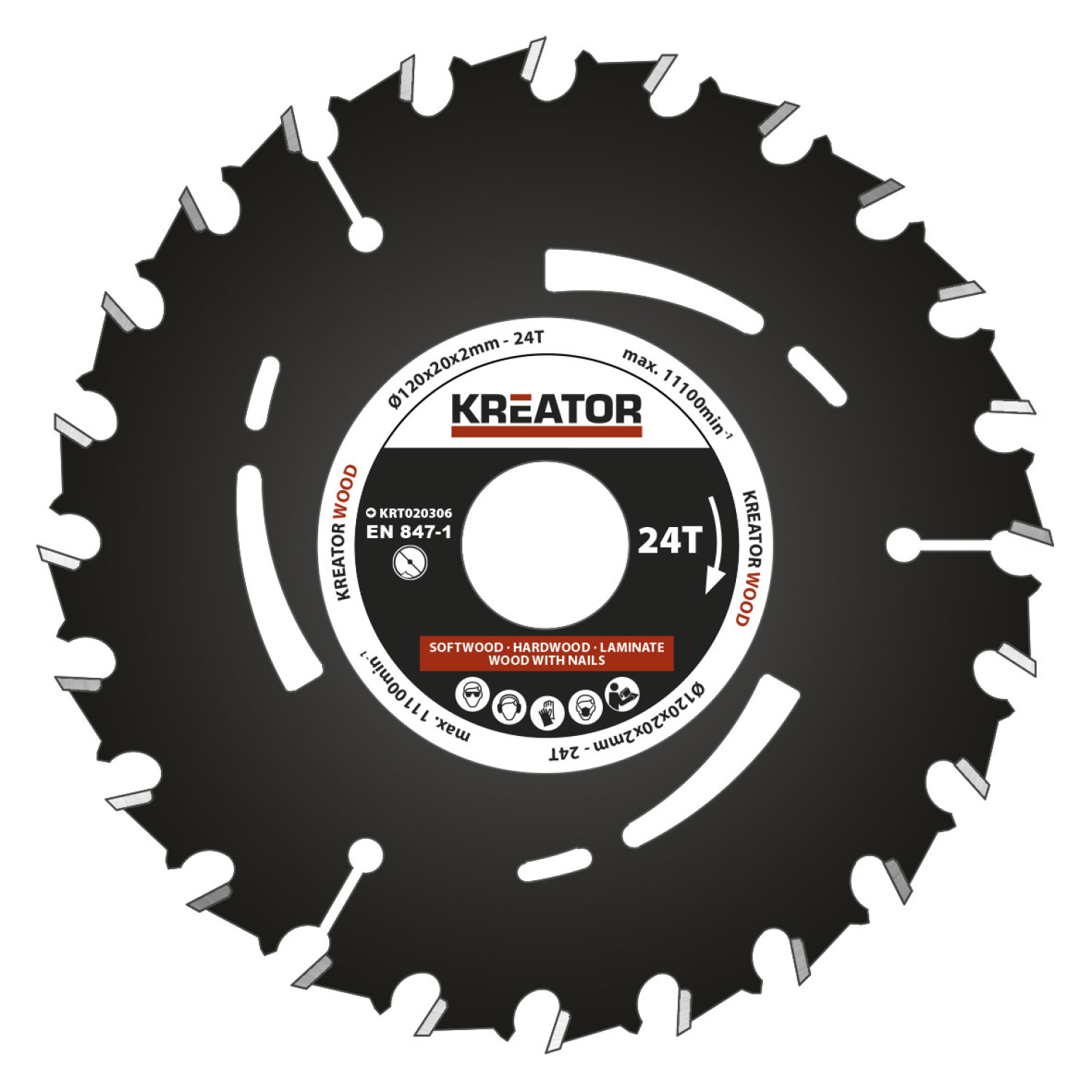 Kreator Ripzāģis, 120mm, 20mm, 2mm, 24T