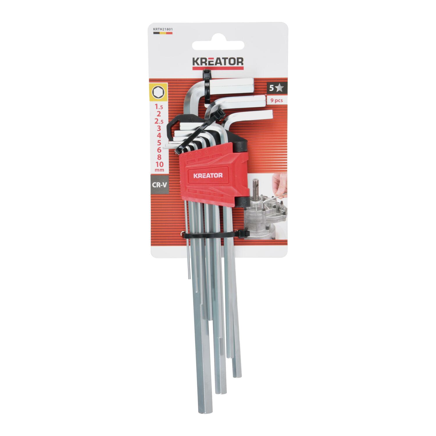 KREATOR KRTH21801 Seškanšu atslēgu komplekts 1