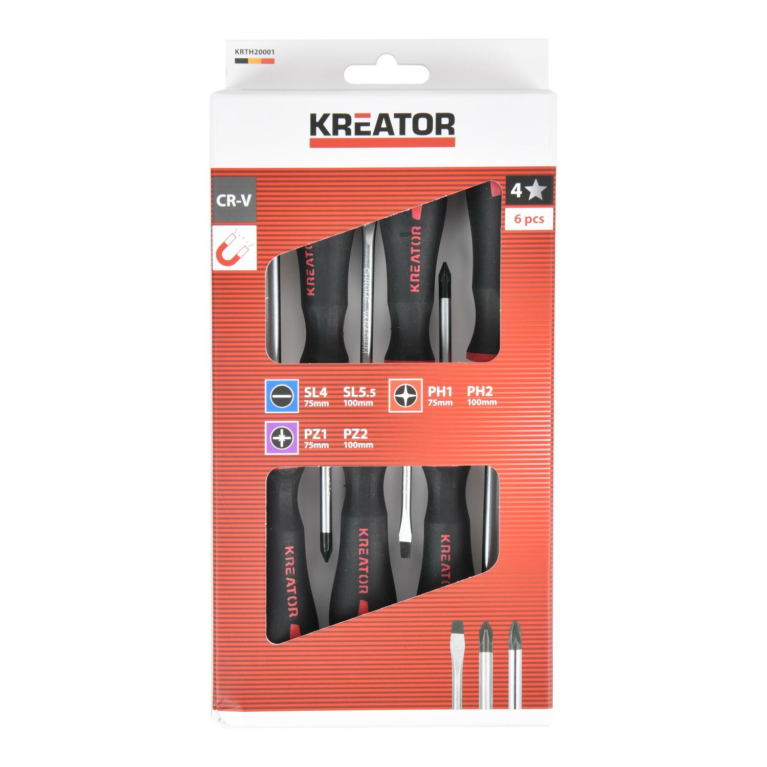 Kreator Skrūvgriežu komplekts KRTH20001, 6 gab