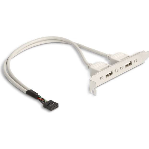 Kronšteins 2xUSB2.0 -> 1xUSB9pin iekšējs