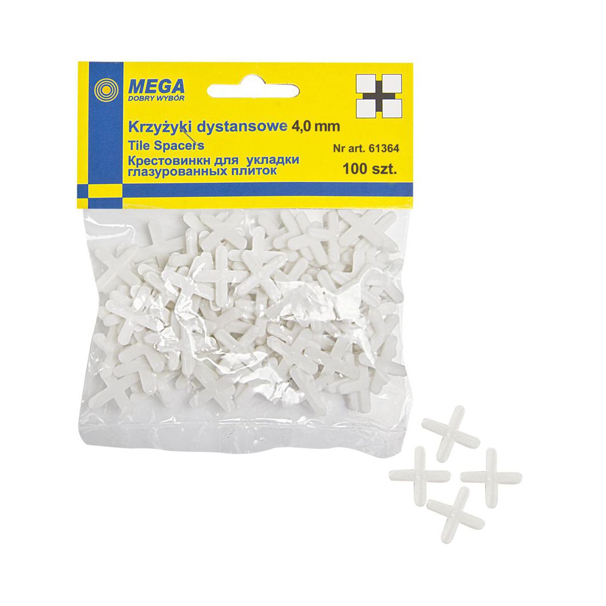 MEGA Krustiņi flīzēm 4mm 100gb |