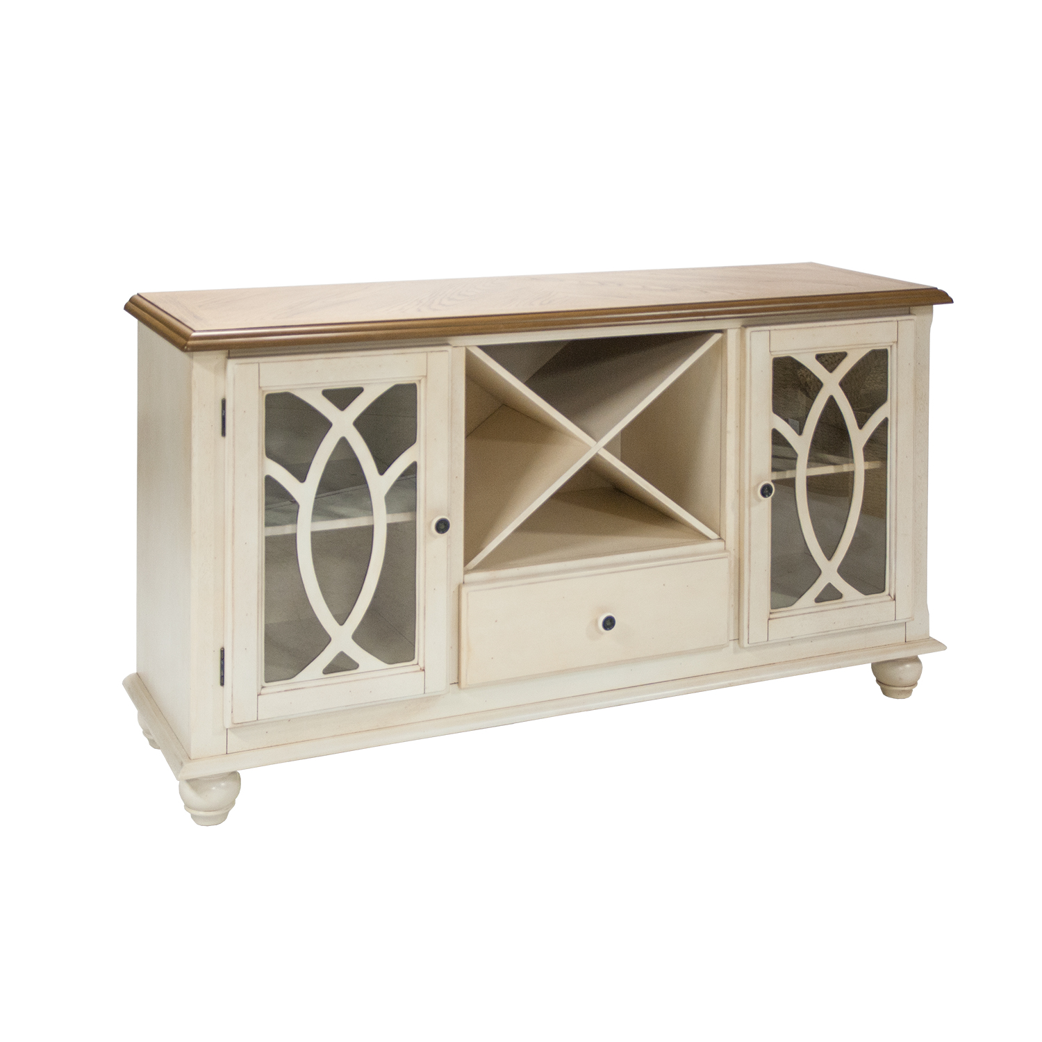 Kumode LILY 152x46xH84cm, antīki balts |