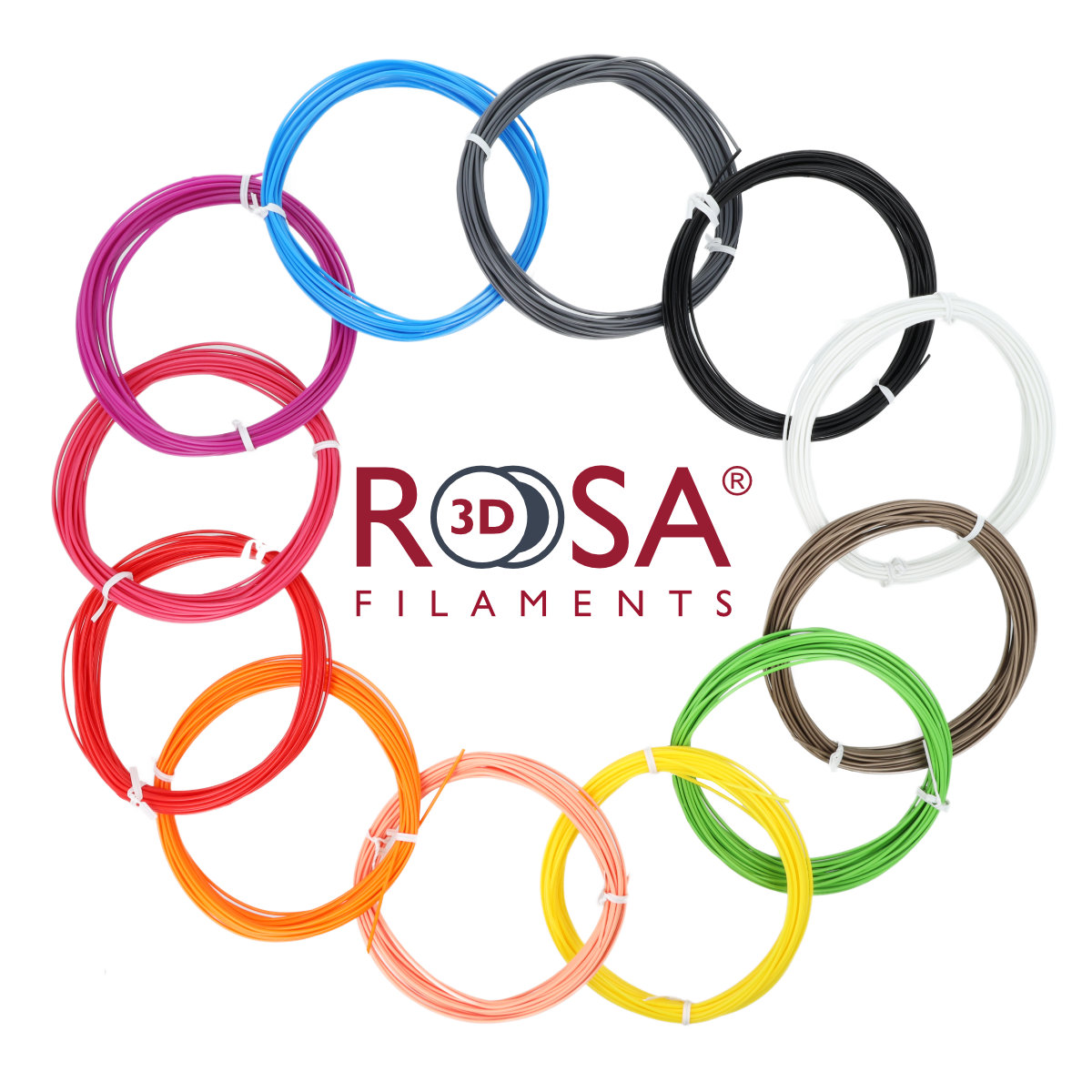 ROSA 3D Kvēldiega PLA komplekts 12