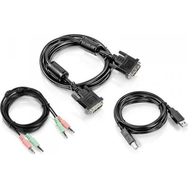 KVM kabelu komplekts TRENDnet DVI-I/USB/Audio TK-232DV
