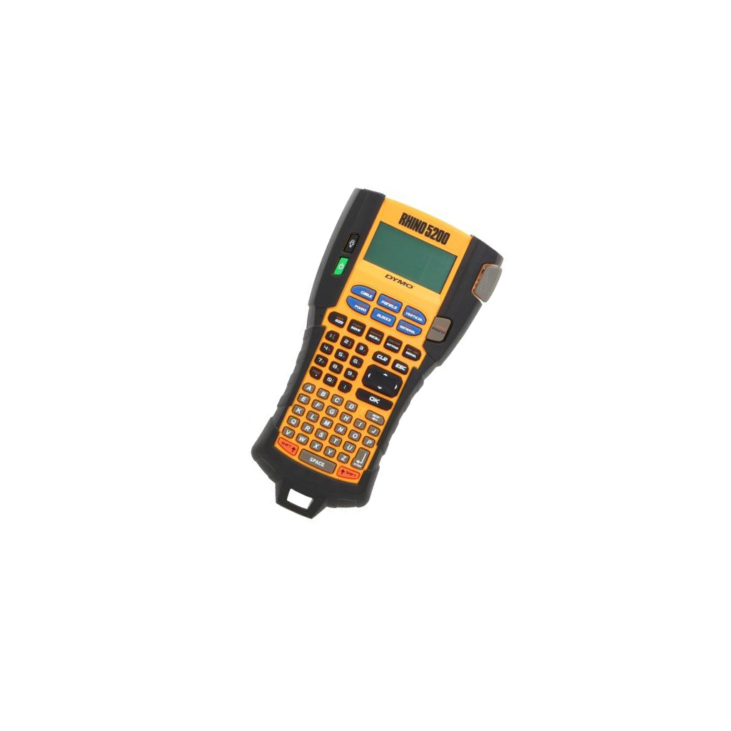 Label printer; Keypad: ABC; RHINO; Display: