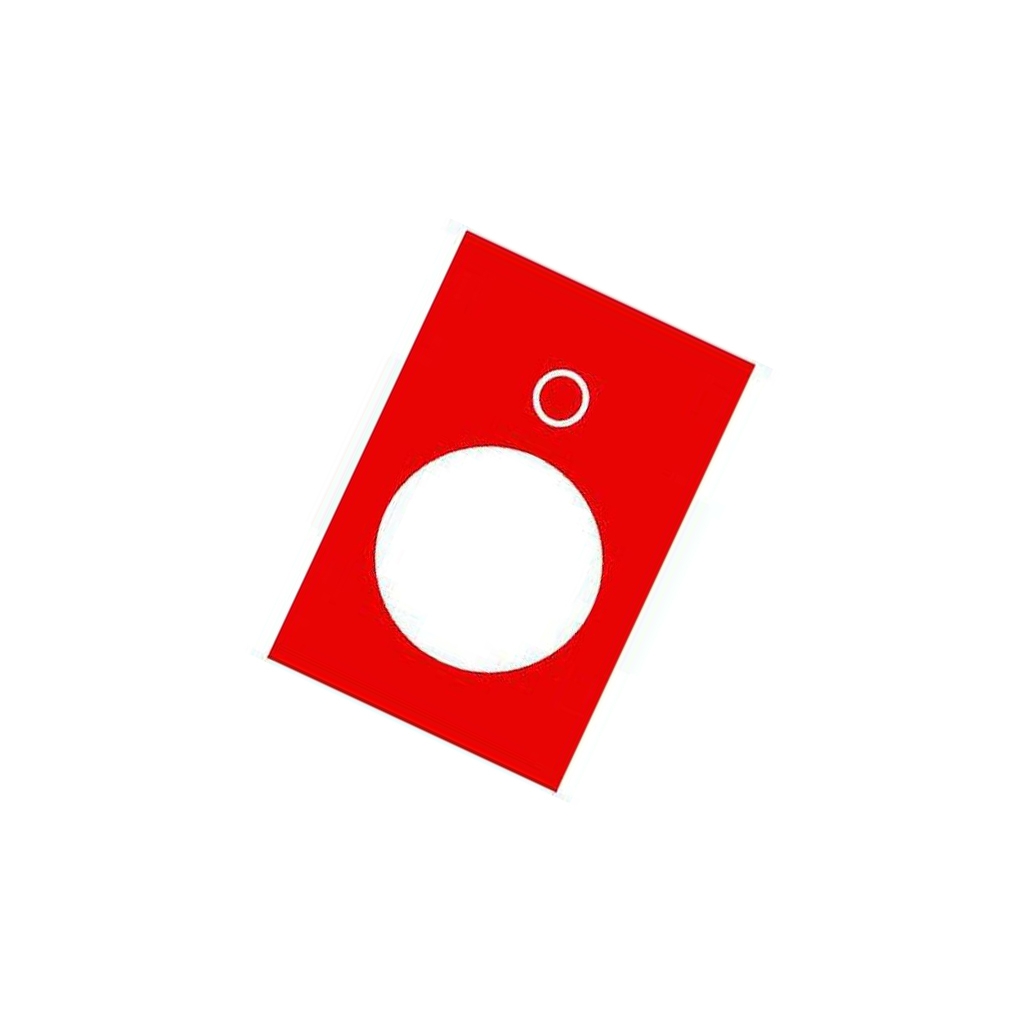 SCHNEIDER ELECTRIC Label; red; Button marking: