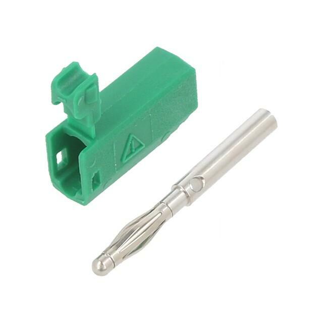 STAUBLI Laboratory connector: 2mm banana; plug