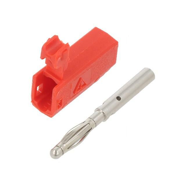 STAUBLI Laboratory connector: 2mm banana; plug