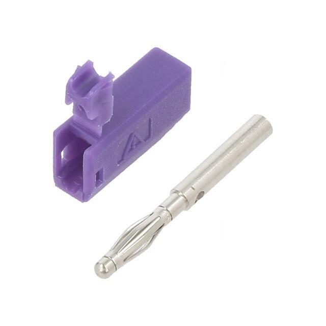 STAUBLI Laboratory connector: 2mm banana; plug