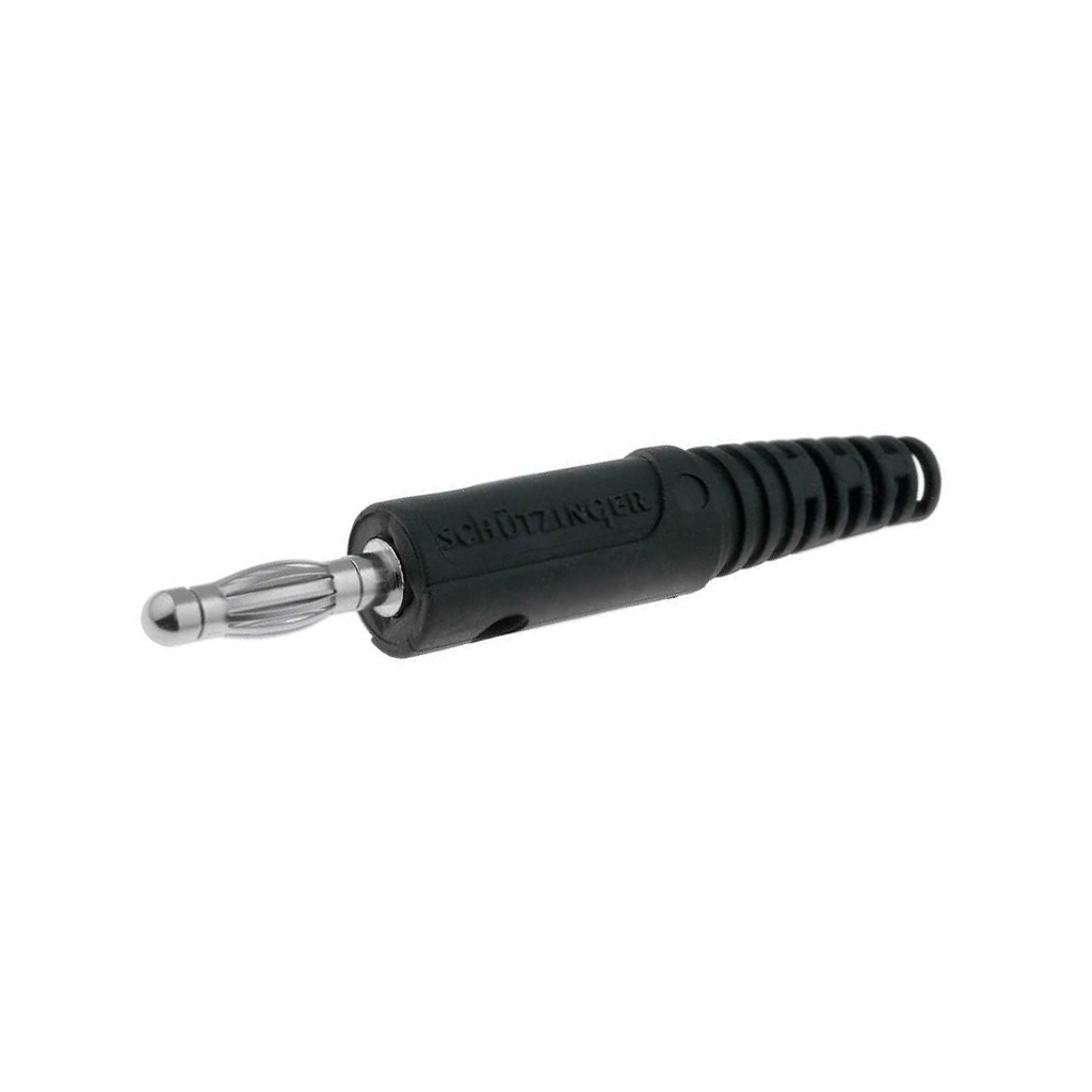 SCHUTZINGER Laboratory connector: 4mm banana; plug