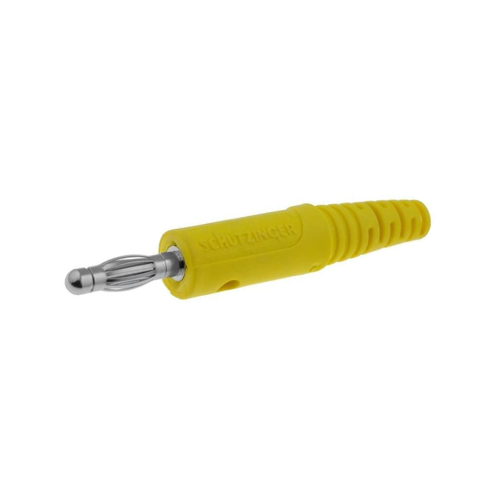 SCHUTZINGER Laboratory connector: 4mm banana; plug