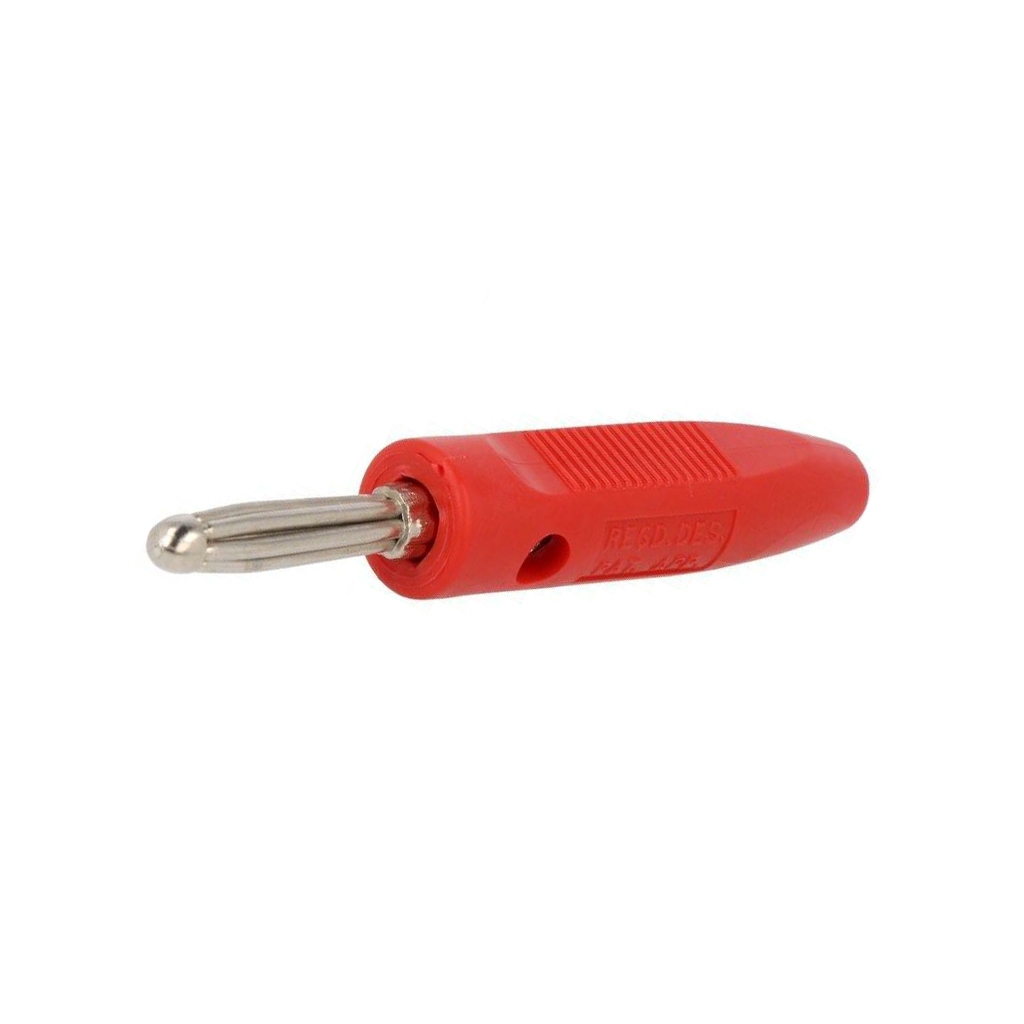 DELTRON Laboratory connector: 4mm banana; plug