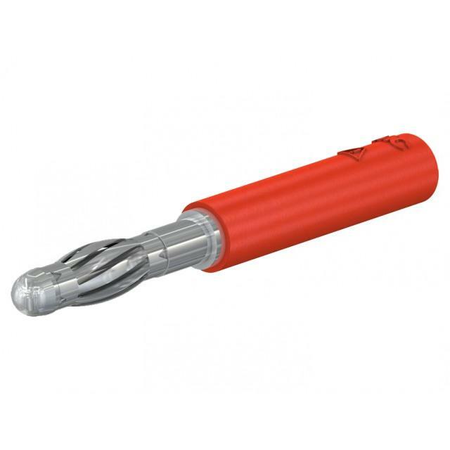 STAUBLI Laboratory connector: 4mm banana; plug
