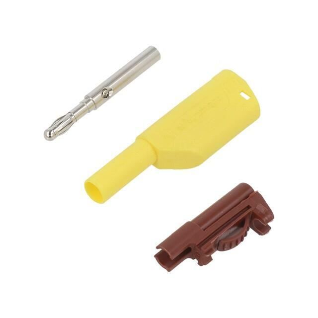 SCHUTZINGER Laboratory connector: 4mm banana; plug