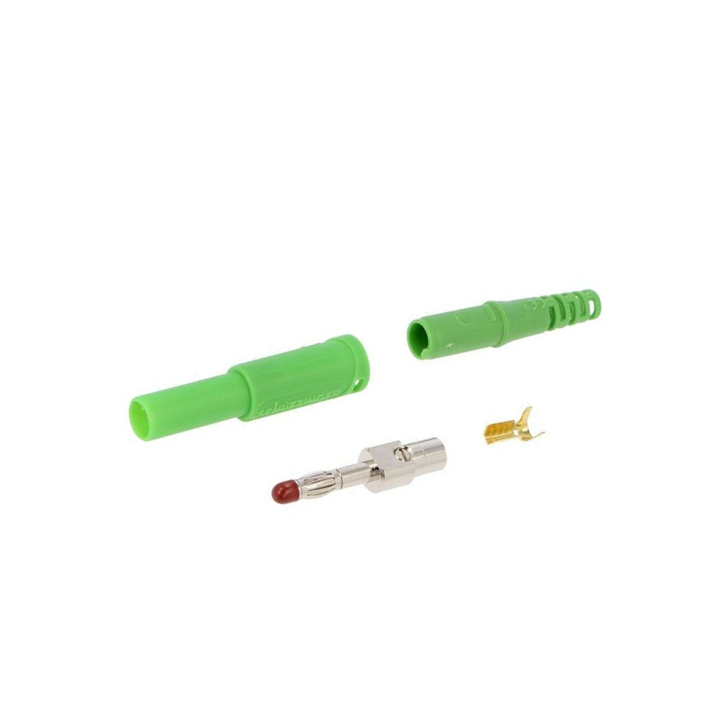 SCHUTZINGER Laboratory connector: 4mm banana; plug