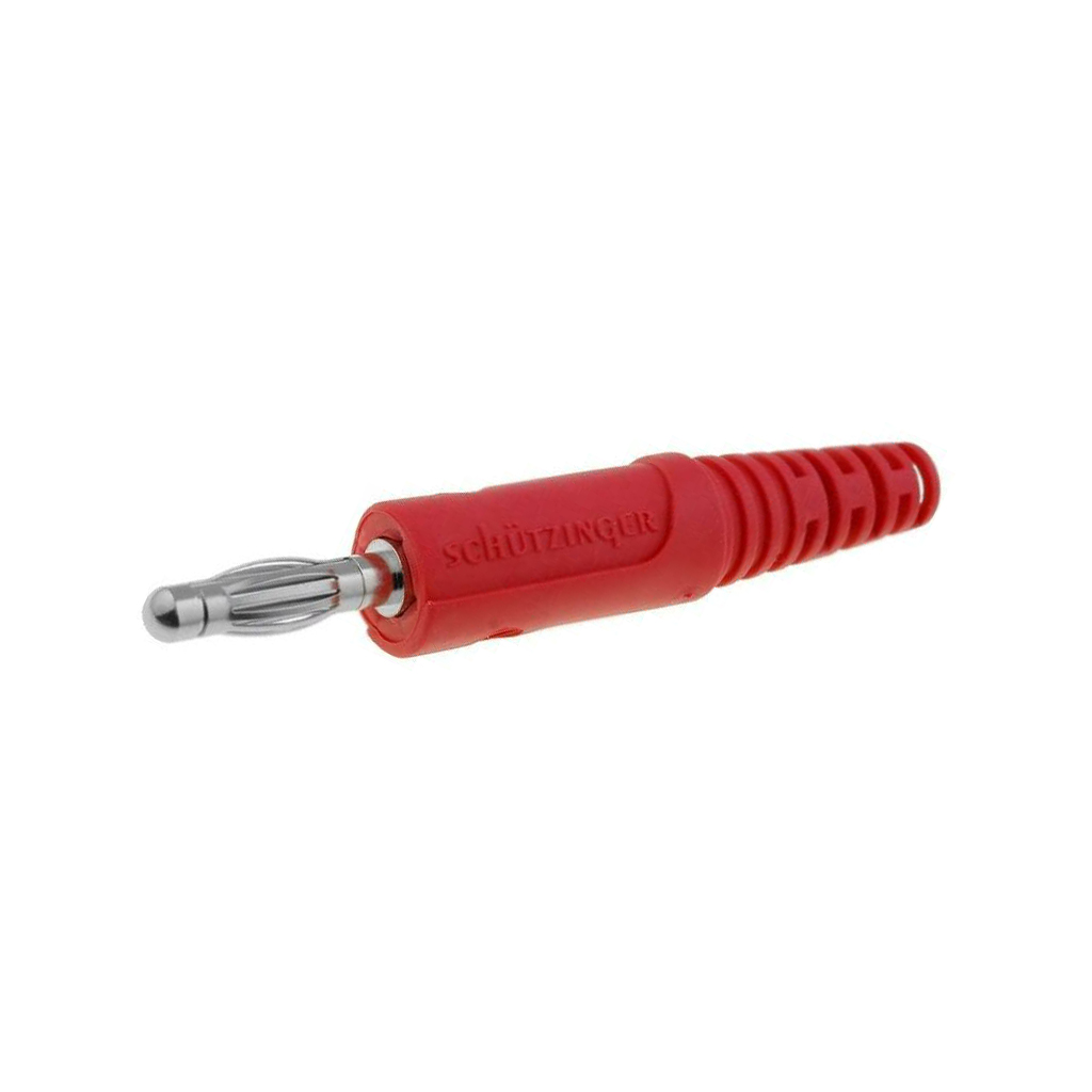 SCHUTZINGER Laboratory connector: 4mm banana; plug