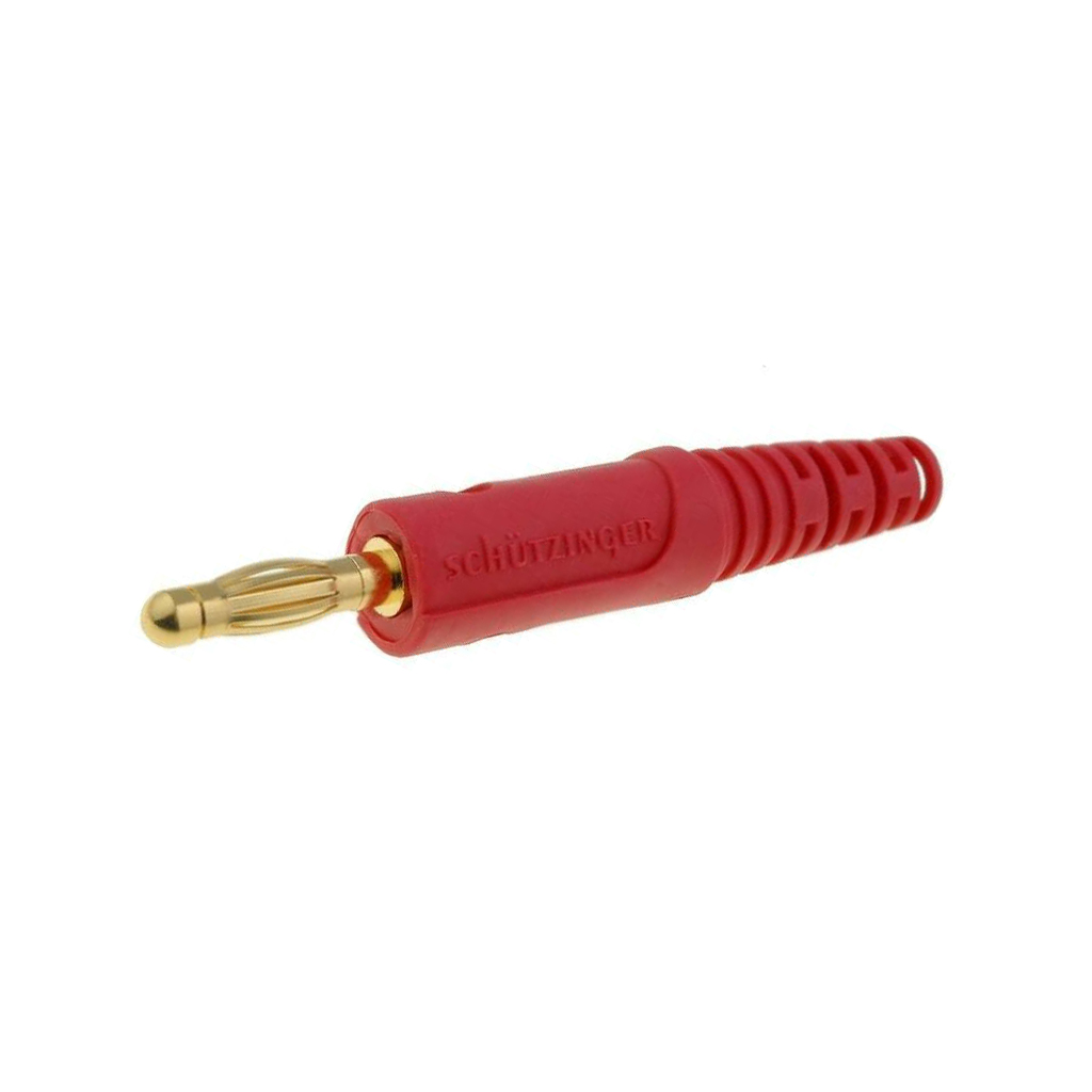 SCHUTZINGER Laboratory connector: 4mm banana; plug