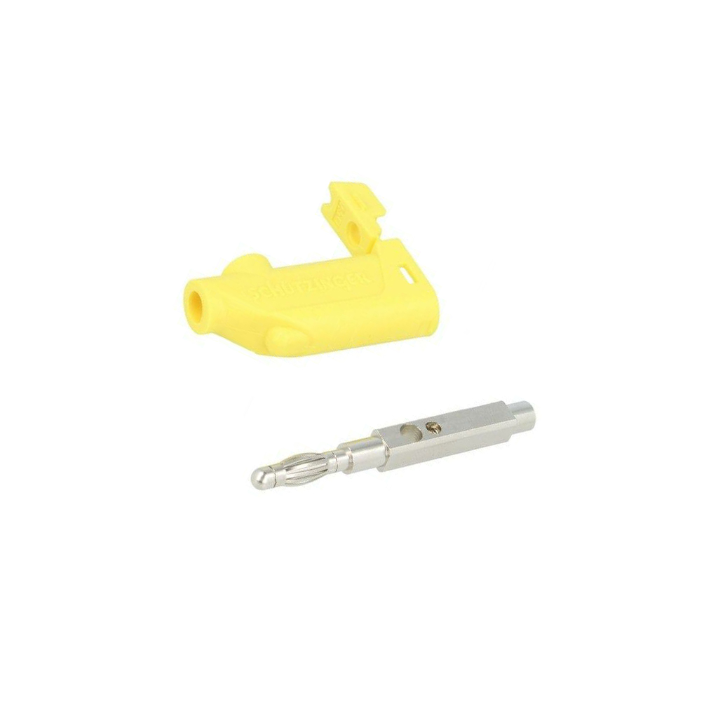SCHUTZINGER Laboratory connector: 4mm banana; plug