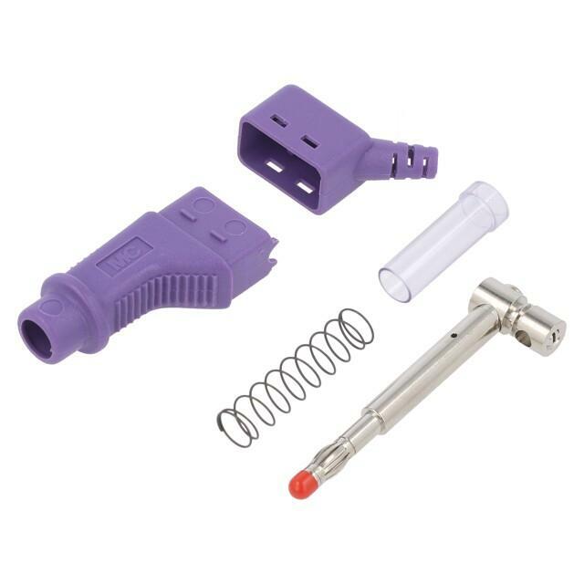 STAUBLI Laboratory connector: 4mm banana; plug