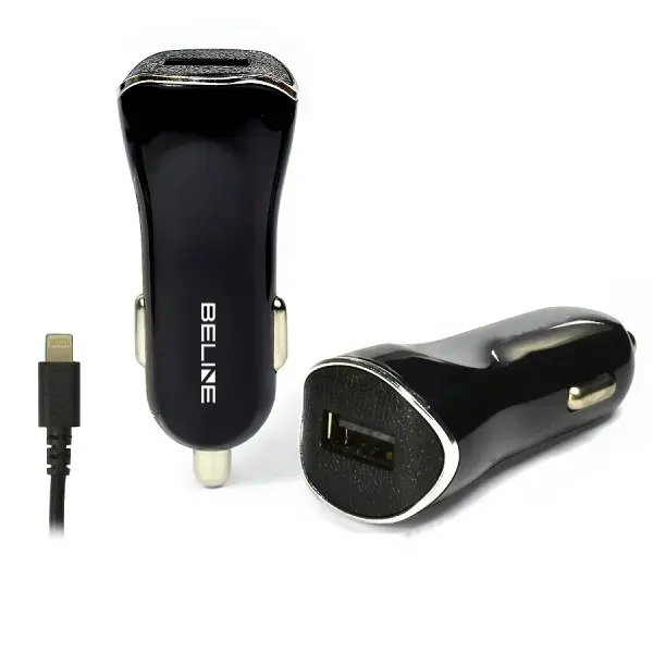 Ład. sam. Beline 1xUSB + lightning