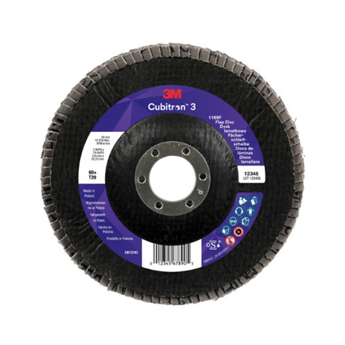 Lameļu disks Cubitron 1169F 125mm P60+