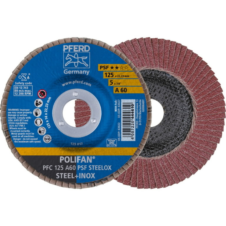 Lameļu disks PSF STEELOX 125mm P60