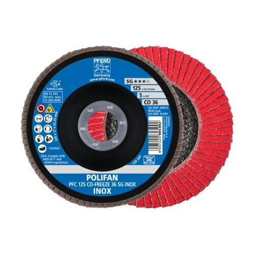 Lameļu disks SG INOX CO-FREEZE 125mm