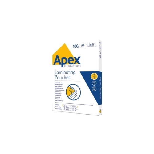 Laminēšanas plēve Fellowes APEX 100gab Glossy