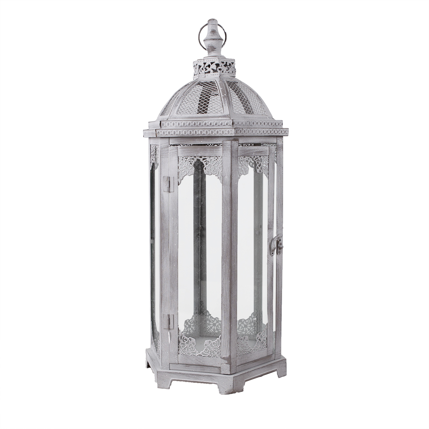 Laterna VENEZIA-2, D18xH46cm, antīks pelēks metāls