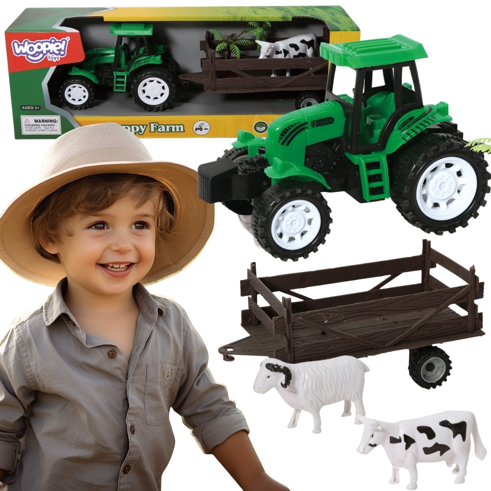 Woopie Toys Lauksaimniecības traktors ar piekabi