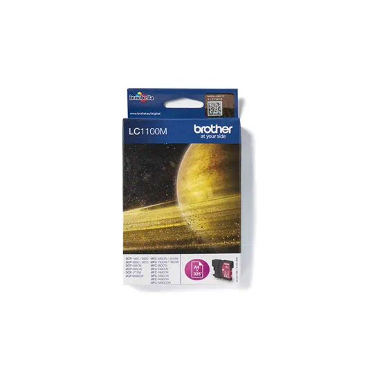 BROTHER LC-1100M sarkana tintes kasete 325